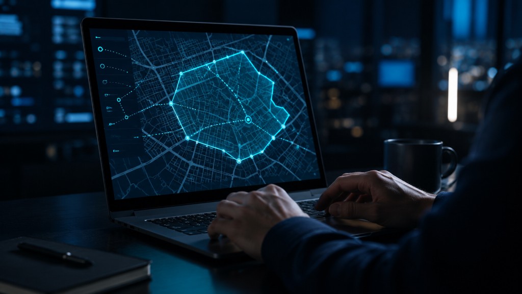 Campaign geofence targeting on a city map